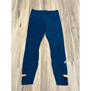 WOMENS NIKE AIR TIGHT FIT 7/8 RUNNING TIGHTS BLUE DB4371-432 SZ. L